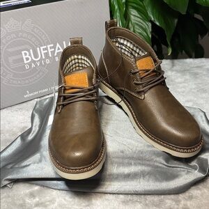 Buffalo by David Bitton Lace-Up Chukka Boot Brown Men's Size 9